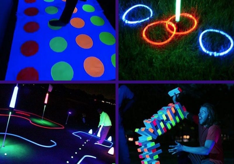 How to do a glow in the dark black light party with LED Black Lights 